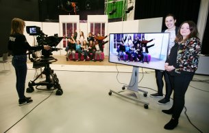 Young Women in Film Project Participants of Project in Studio
