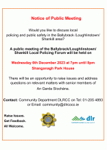 Ballybrack Loughlinstown Shankill Local Policing Forum
