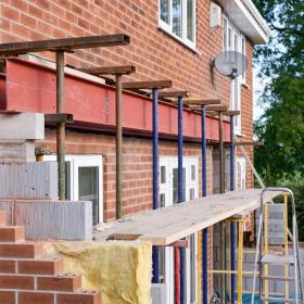 redbrick house extension at rear redbrick house extension at rear