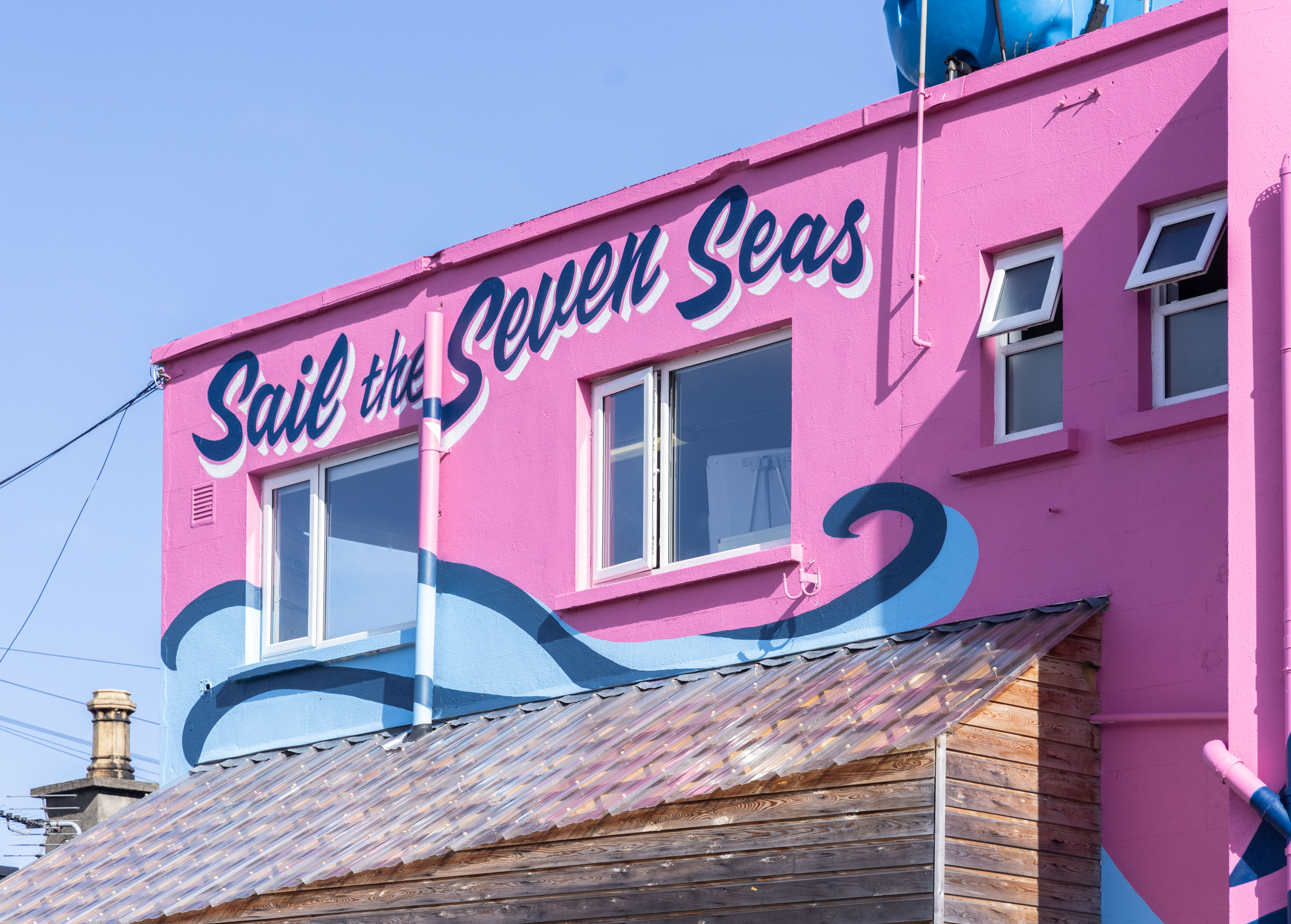 Sail the Seven Seas, mural at INSS Dún Laoghaire