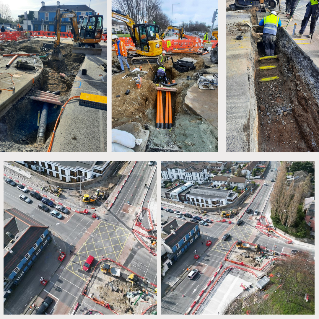 dlr central works on the road image collages