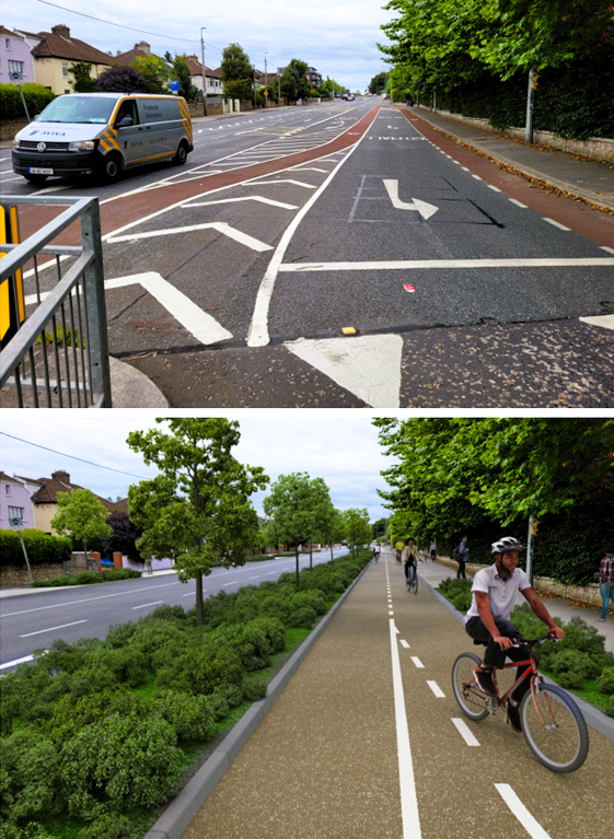 dlr central project before and after 