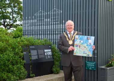 Councillor Denis O'Callaghan at Harbour Trail Launch
