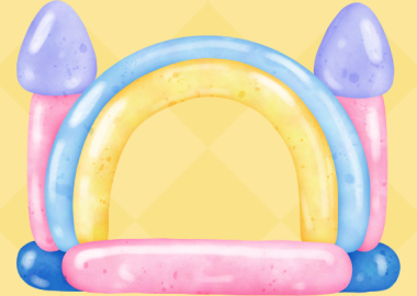 Illustration of bouncy castle