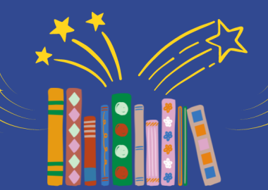 Books with flying stars