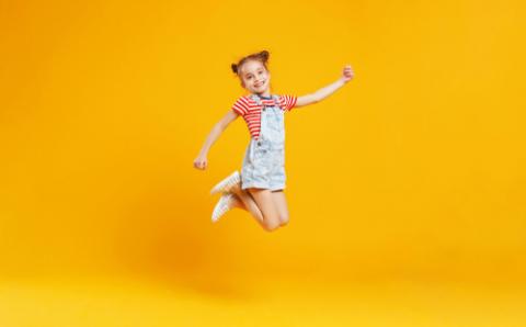 Child jumping