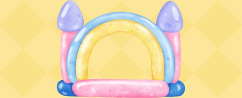 Illustration of bouncy castle