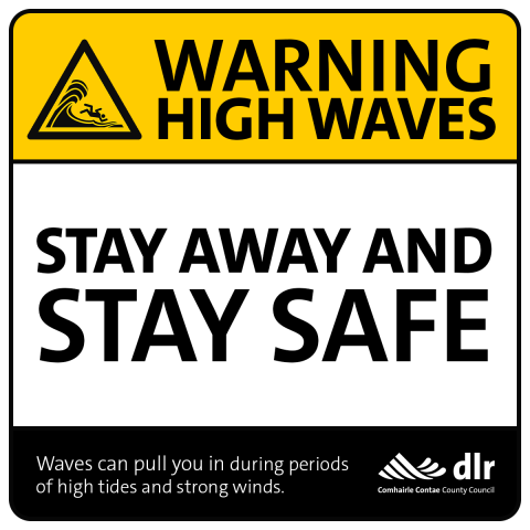 Warning high waves