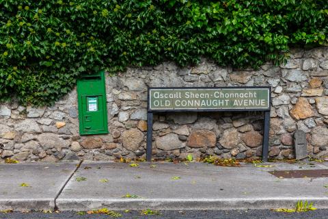 Old Connaught Avenue Sign and Letter Box