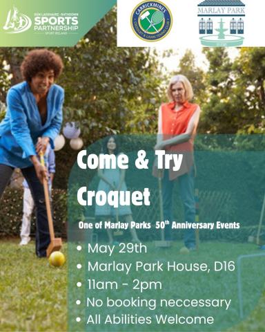 Croquet Marlay Park Flyer