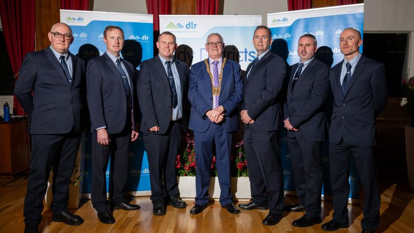 EEnvrionmental Enforcement Wardens with An Cathaoirleach Cllr. Jim Gildea