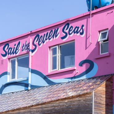 Sail the Seven Seas, mural at INSS Dún Laoghaire